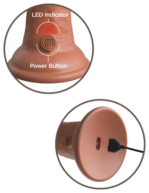 King Cock Elite Vibrating Silicone Dual-Density 6 Inch or 7 Inch with Remote Buy in Singapore LoveisLove U4Ria