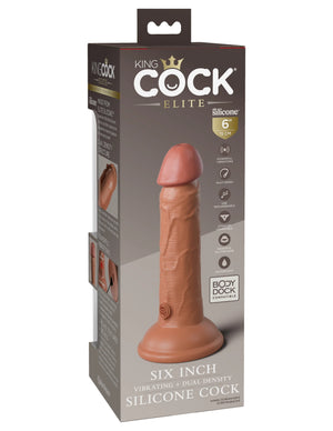 King Cock Elite Vibrating Silicone Dual-Density 6 Inch or 7 Inch with Remote Buy in Singapore LoveisLove U4Ria
