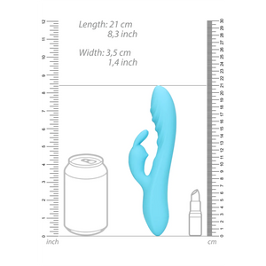 Shots LoveLine Ribbed Ultra Soft Silicone Rabbit Vibrator Glacial Blue Vibrators - Rabbit Vibrators Buy Sex Toys in Singapore LoveisLove U4Ria