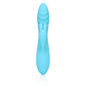 Shots LoveLine Ribbed Ultra Soft Silicone Rabbit Vibrator Glacial Blue Vibrators - Rabbit Vibrators Buy Sex Toys in Singapore LoveisLove U4Ria