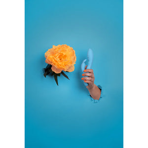 Shots LoveLine Ribbed Ultra Soft Silicone Rabbit Vibrator Glacial Blue Vibrators - Rabbit Vibrators Buy Sex Toys in Singapore LoveisLove U4Ria