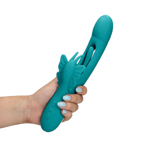 Shots LoveLine Flapping G-Spot Butterfly Vibrator Peacock Blue Vibrators - Rabbit Vibrators Buy Sex Toys in Singapore LoveisLove U4Ria