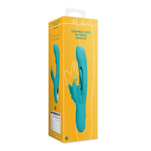Shots LoveLine Flapping G-Spot Butterfly Vibrator Peacock Blue Vibrators - Rabbit Vibrators Buy Sex Toys in Singapore LoveisLove U4Ria