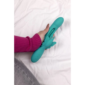 Shots LoveLine Flapping G-Spot Butterfly Vibrator Peacock Blue Vibrators - Rabbit Vibrators Buy Sex Toys in Singapore LoveisLove U4Ria