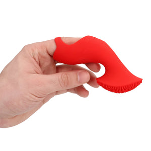 Shots LoveLine Textured Finger Vibrator Sunrise Red Vibrators - Finger & Tongue Buy Sex Toys in Singapore LoveisLove U4Ria