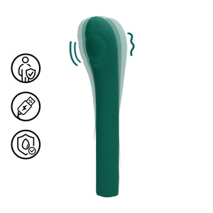 Shots LoveLine Pulse Wave G-Spot Vibrator Green Crystal Vibrators - G-Spot Vibrators Buy Sex Toys in Singapore LoveisLove U4Ria