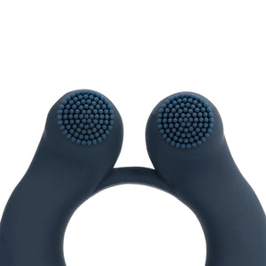 Shots LoveLine Vibrating Cockring with Clitoris Stimulation Indigo Blue Cock Rings - Vibrating Cock Rings Buy Sex Toys in Singapore LoveisLove U4Ria