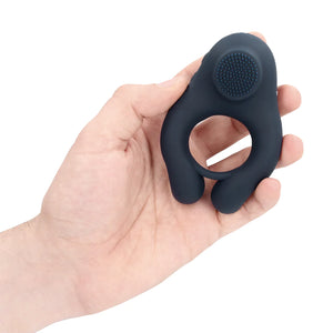 Shots LoveLine Vibrating Cockring with Clitoris Stimulation Indigo Blue Cock Rings - Vibrating Cock Rings Buy Sex Toys in Singapore LoveisLove U4Ria