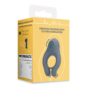 Shots LoveLine Vibrating Cockring with Clitoris Stimulation Indigo Blue Cock Rings - Vibrating Cock Rings Buy Sex Toys in Singapore LoveisLove U4Ria