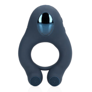 Shots LoveLine Vibrating Cockring with Clitoris Stimulation Indigo Blue Cock Rings - Vibrating Cock Rings Buy Sex Toys in Singapore LoveisLove U4Ria