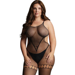 Le Désir Duo Net High Neck Bodystocking Black Queen Size Buy in Singapore LoveisLove U4Ria 