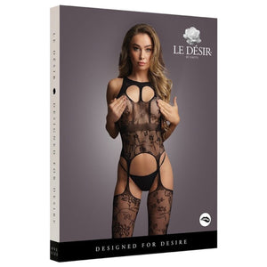 Le Désir Lace Suspender Bodystocking with Round Neck Black Buy in Singapore LoveisLove U4Ria 