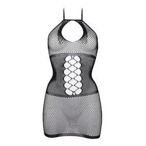 Le Désir Peek-A-Boo Fishnet Dress Black Buy in Singapore LoveisLove U4Ria 