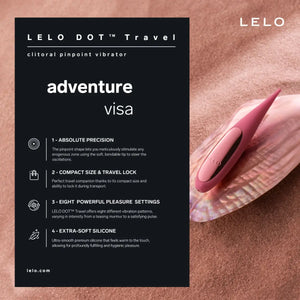 Lelo Dot Travel Rechargeable Clitoral Pinpoint Vibrator Purple or Pink  Buy in Singapore LoveisLove U4Ria 