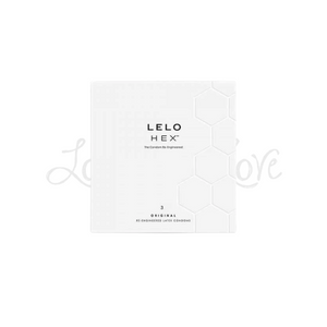 Lelo HEX Re-Engineered Latex Condoms Original 3pcs or 12pcs