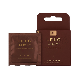 Lelo HEX Re-Engineered Latex Condoms Respect XL Large 58 MM Diameter 3pcs or 12pcs loveislove love is love buy sex toys singapore u4ria