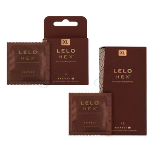 Lelo HEX Re-Engineered Latex Condoms Respect XL Large 58 MM Diameter 3pcs or 12pcs loveislove love is love buy sex toys singapore u4ria
