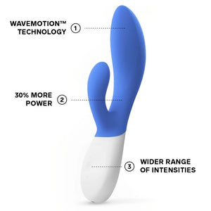 Lelo Ina Wave 2 Rabbit Vibrator Cerise or Plum or California Sky