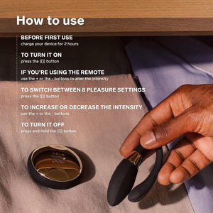 Lelo Tiani Duo Dual-Action Couple's Massager Ocean Blue and Black