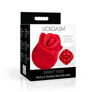 Lickgasm Sweet Kiss Kissing & Vibrating Rose Clitoral Stimulator Buy in Singapore LoveisLove U4Ria 