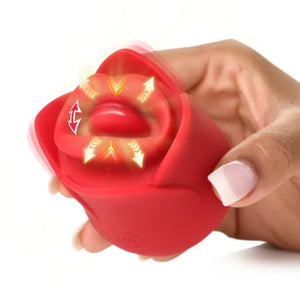 Lickgasm Sweet Kiss Kissing & Vibrating Rose Clitoral Stimulator Buy in Singapore LoveisLove U4Ria 