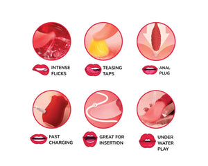Dual Stimulation Licking Tongue with Bullet Vibrator Vibrators - Finger & Tongue Buy Sex Toys in Singapore LoveisLove U4Ria