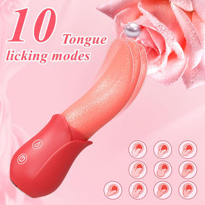 Dual Stimulation Licking Tongue with Bullet Vibrator Vibrators - Finger & Tongue Buy Sex Toys in Singapore LoveisLove U4Ria
