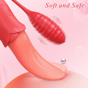 Dual Stimulation Licking Tongue with Bullet Vibrator Vibrators - Finger & Tongue Buy Sex Toys in Singapore LoveisLove U4Ria