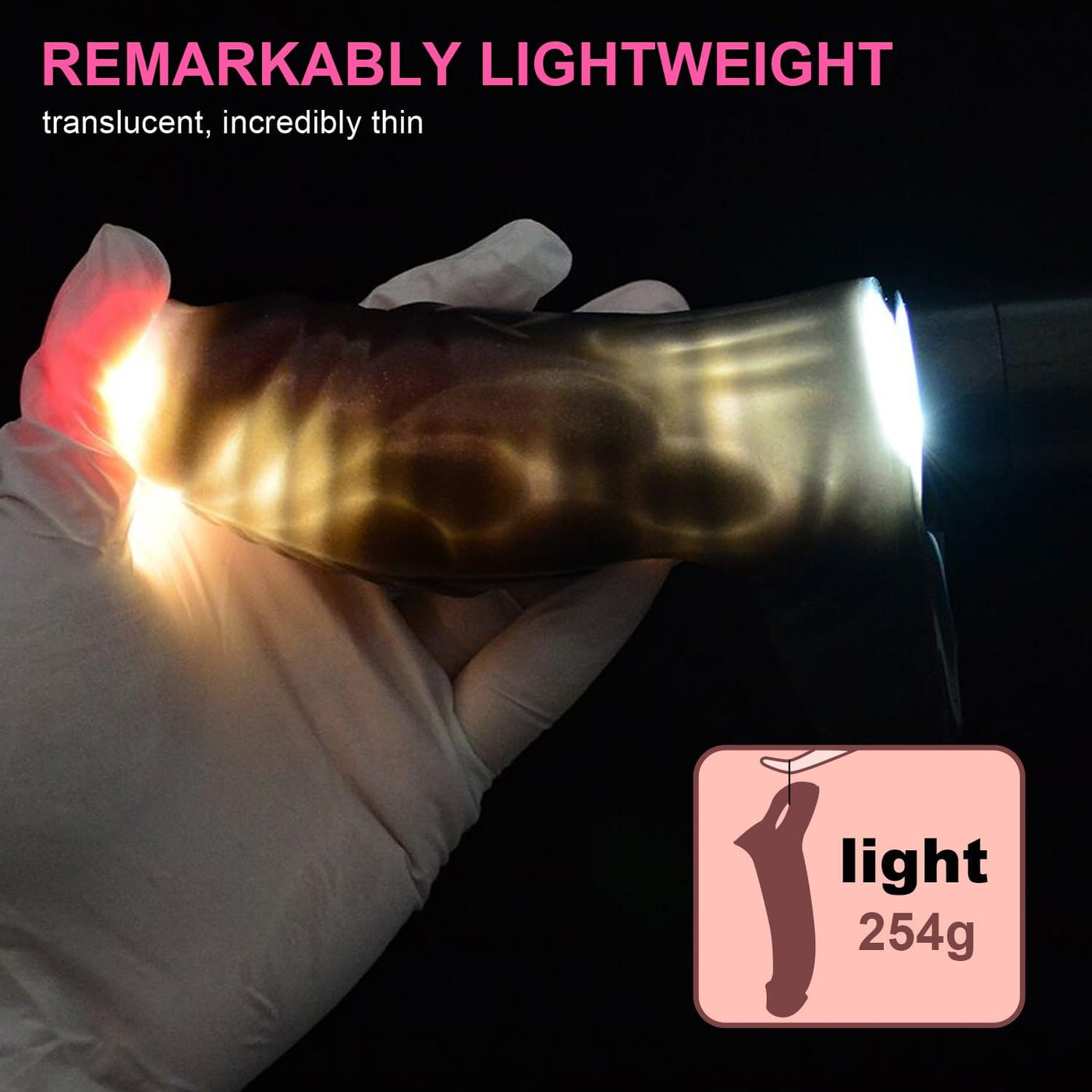 Liquid Silicone Realistic Vibrating Cock Sheath 7.68 inch w/remote con   Love is Love