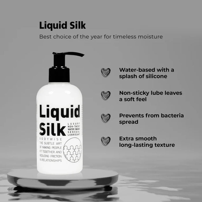 Bodywise Liquid Silk Luxury Water-Based Lubricant (Authorised Dealer)(Good Reviews)