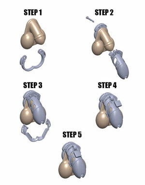 Locked In Lust The Vice Clitty Chastity Device Clear or Pink or black For Him - Chastity Devices Buy in Singapore LoveisLove U4Ria 