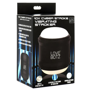 LoveBotz 10X Cyber Stroke Vibrating Stroker Black Male Masturbators - Vibrating Masturbators Buy Sex Toys in Singapore LoveisLove U4Ria