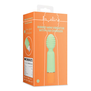 Loveline Ribbed Mini Vibrator with USB Charger Spring Sage Buy in Singapore LoveisLove U4Ria