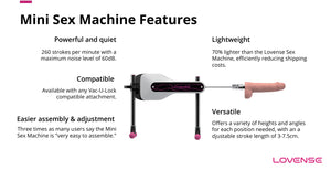 Lovense App-Controlled Thrusting Mini Sex Machine