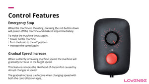 Lovense App-Controlled Thrusting Mini Sex Machine