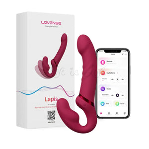 Lovense Lapis App-Controlled Vibrating Strapless Strap-on Dildo ...