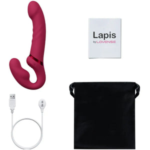 Lovense Lapis App-Controlled Vibrating Strapless Strap-on Dildo Buy in Singapore LoveisLove U4Ria 
