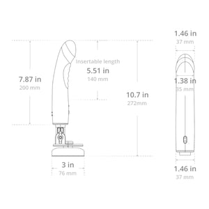 Lovense Mission 2 App-Controlled Touch-Sensitive Dildo Vibrator Buy in Singapore LoveisLove U4Ria 