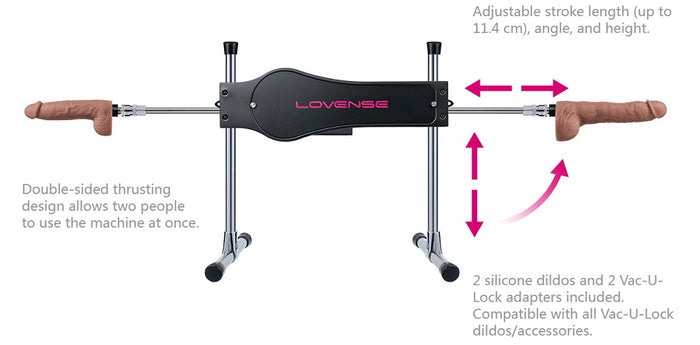 Lovense Sex Machine App-Controlled Dual Ended Thrusting Device