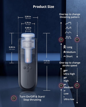 Lovense Solace App-Controlled Automatic Thrusting Male Masturbator