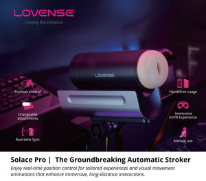 Lovense AI Sync Solace Pro Automatic Male Stroker or Vagina Sleeve or Neutral Sleeve