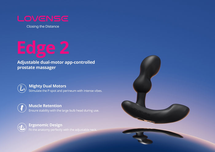 Lovense Edge 2 App-Controlled Prostate Massager [Authorized Dealer]