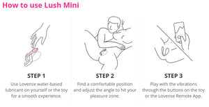 Lovense Lush Mini App-Controlled G-Spot Egg Vibrator Award-Winning & Famous - Lovense Buy Sex Toys in Singapore LoveisLove U4Ria