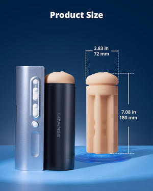 Lovense AI Sync Solace Pro Automatic Male Stroker or Vagina Sleeve or Neutral Sleeve