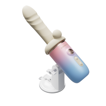 Lovense Spinel App-Controlled Portable Thrusting Vibrating & Heating Massage Gun Dildo