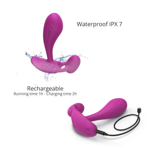 Love to Love Witty Remote-Controlled Silicone P & G-Spot Clitoral And Anal Vibrator Sweet Orchid Buy in Singapore LoveisLove U4Ria 