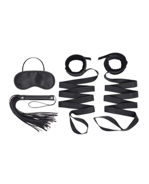 Lux Fetish 4-Piece Bondage Bed Strap and Flogger Kit Buy in Singapore LoveisLove U4Ria
