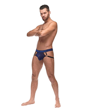Male Power Diamond Mesh Jock Ring Blue S/M or L/XL For Him - Men's Intimate Wear Buy Sex Toys in Singapore LoveisLove U4Ria