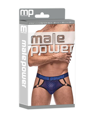 Male Power Diamond Mesh Jock Ring Blue S/M or L/XL For Him - Men's Intimate Wear Buy Sex Toys in Singapore LoveisLove U4Ria