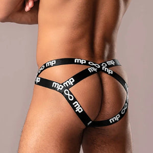 Male Power Infinite Comfort Amplifying Strappy Jock Black Buy in Singapore LoveisLove U4Ria 